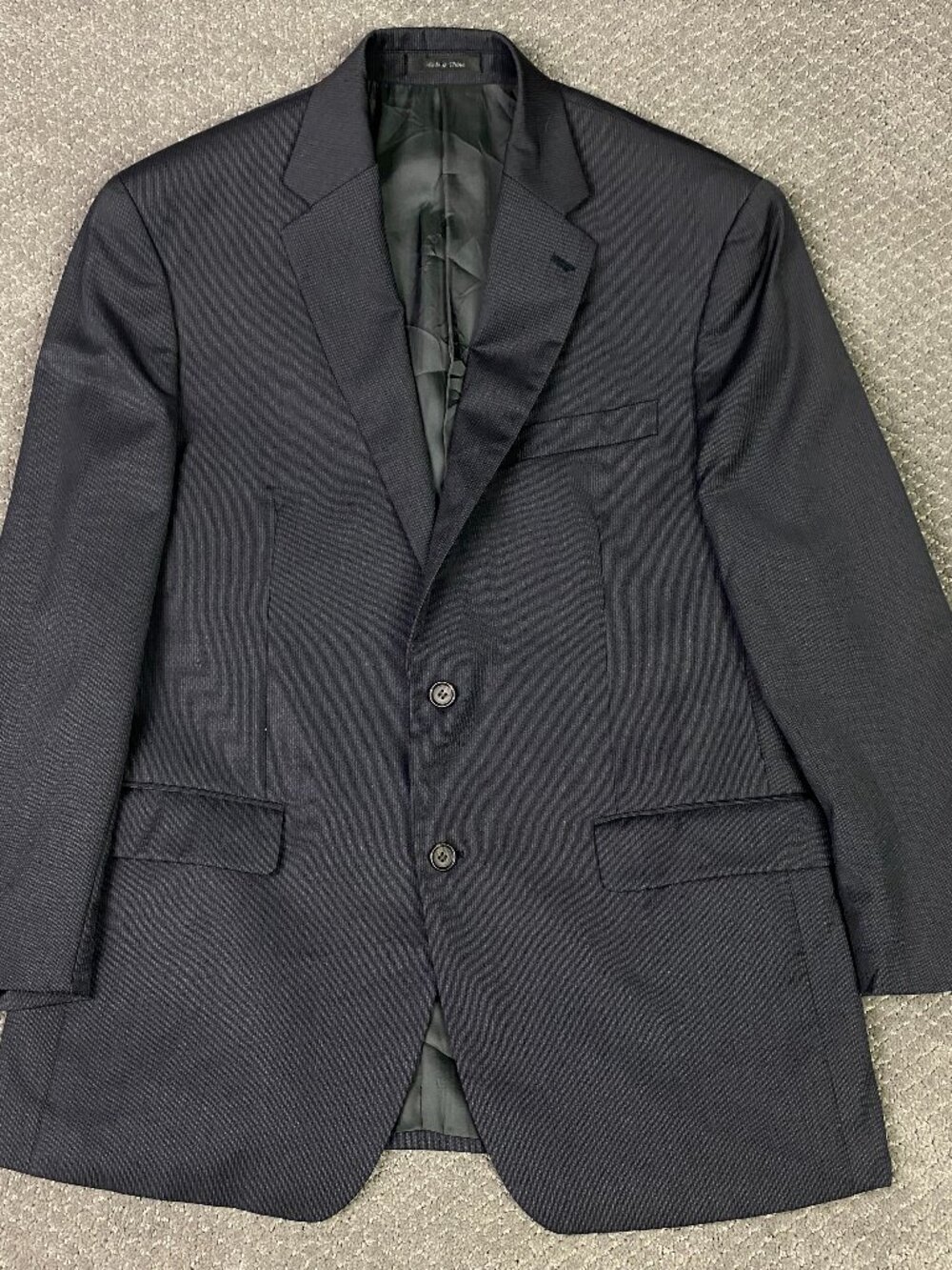 Lauren Ralph Lauren Blazer Sport Coat 42 R Fits Short in Sleeve Charcoal Gray